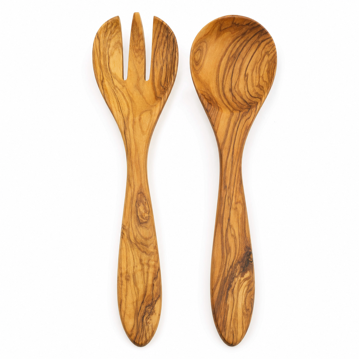 Olive Wood Salad Servers